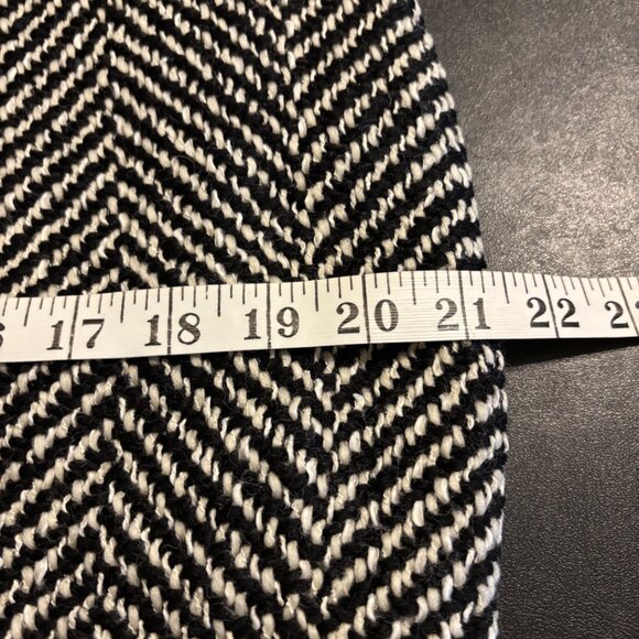 Piazza Sempione Black White Wool Blend Skirt Suit Set IT 50 / US 14 - Picture 7 of 16